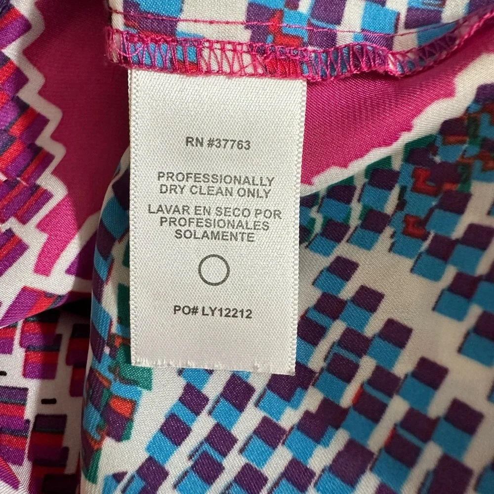 EUC Laundry by Shelli Segal Pink & Blue Dress | Size XL - Picture 10 of 10